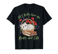 All I Really Need Are Books And Cats T-Shirt - Minimalist Print for Adults - T-Shirt, Sweatshirt, Hoodie