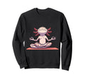 Meditation Axolotl Yoga Pose Sweatshirt - Graphic Print for Adults - T-Shirt, Sweatshirt, Hoodie