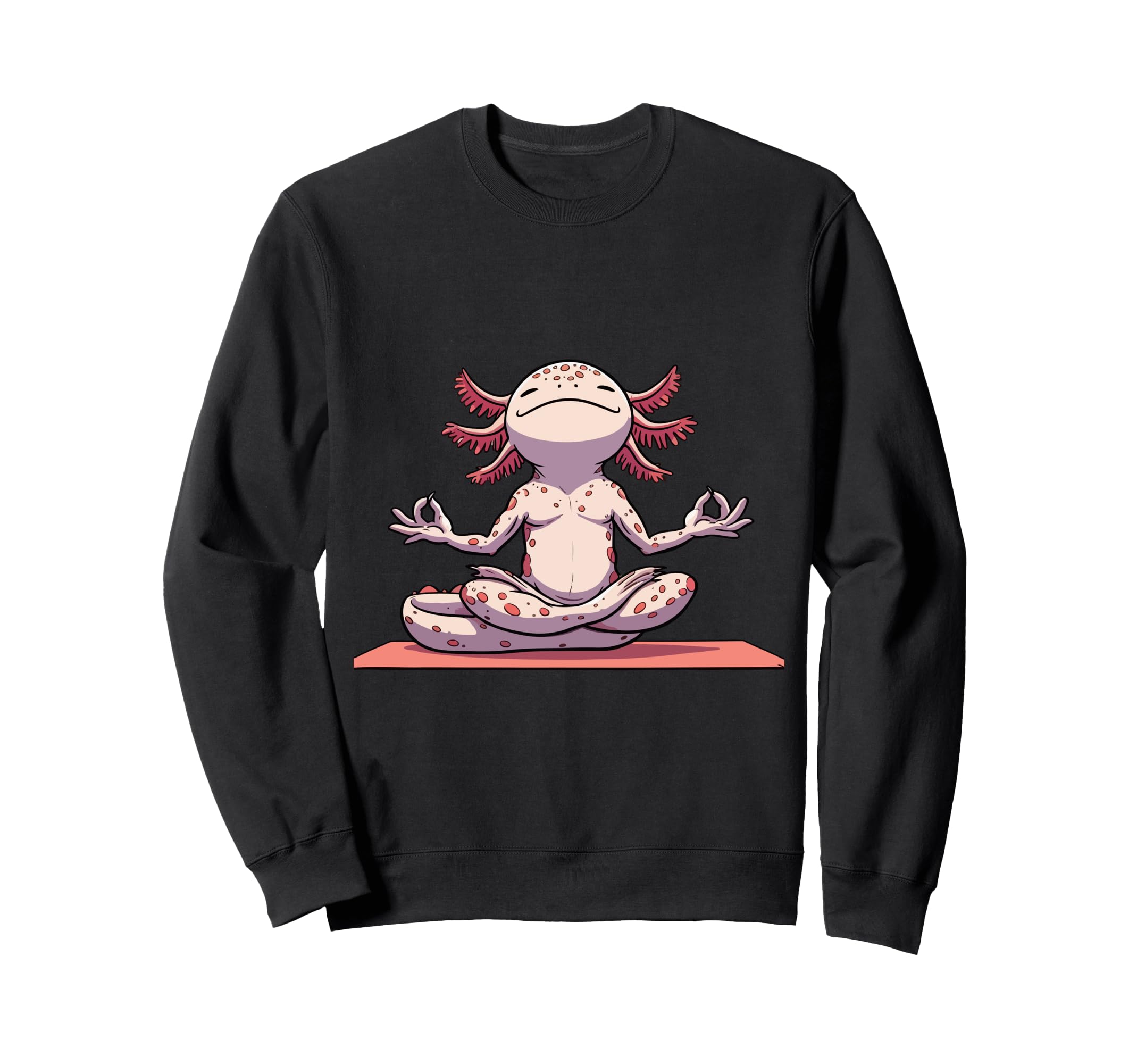 Meditation Axolotl Yoga Pose Sweatshirt - Graphic Print for Adults - T-Shirt, Sweatshirt, Hoodie