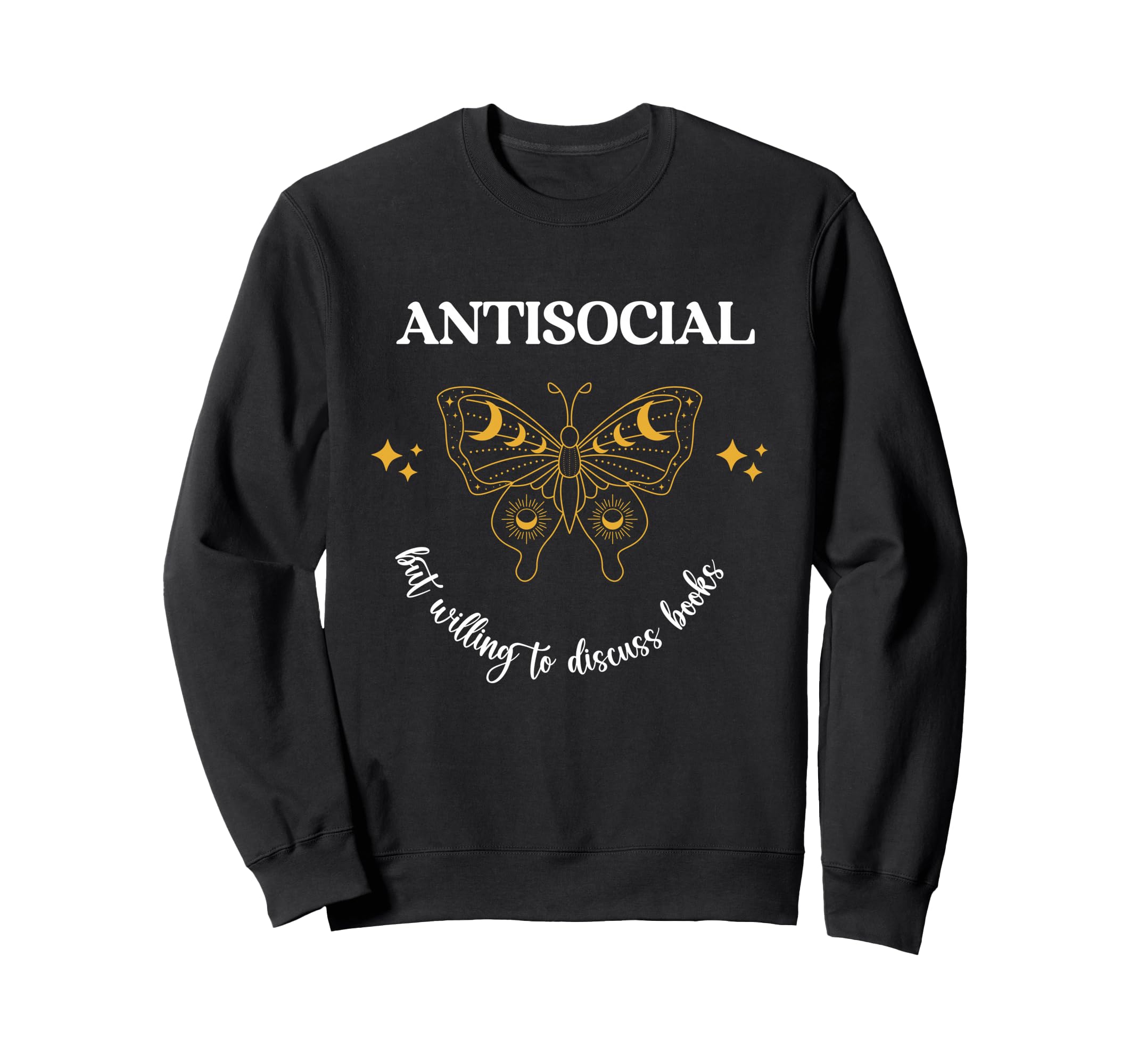 Antisocial Book Club Introvert Sweatshirt - Trendy Graphic Men Women - T-Shirt, Sweatshirt, Hoodie