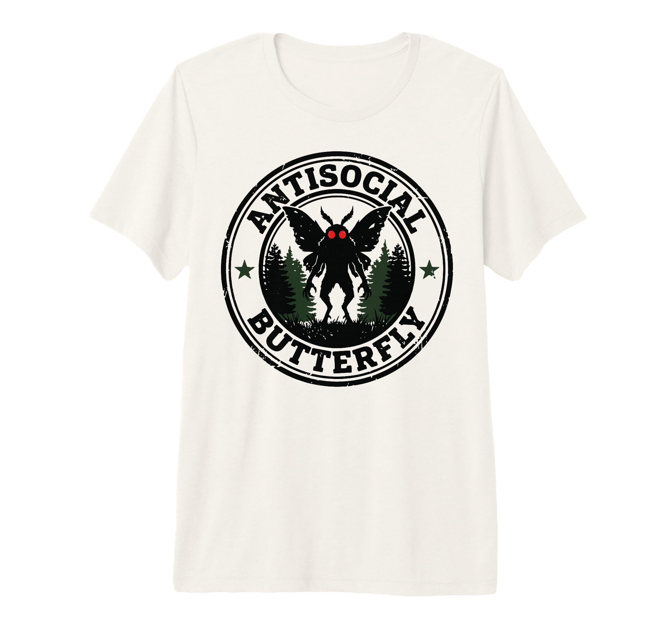 Antisocial Butterfly Tri Blend T-Shirt - Aesthetic Graphic Unisex - T-Shirt, Sweatshirt, Hoodie