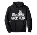 Fox Book Nerd Funny Animal Lover Hoodie - Trendy Graphic for Adults - T-Shirt, Sweatshirt, Hoodie
