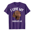 I Love My Chocolate Lab Funny Brown T-Shirt - Casual Everyday Wear Unisex - T-Shirt, Sweatshirt, Hoodie