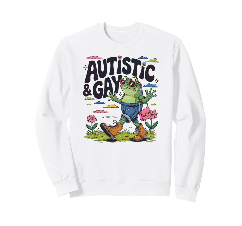Autistic Gay Frog Love Is Love Sweatshirt - Custom Art Print Men Women - T-Shirt, Sweatshirt, Hoodie