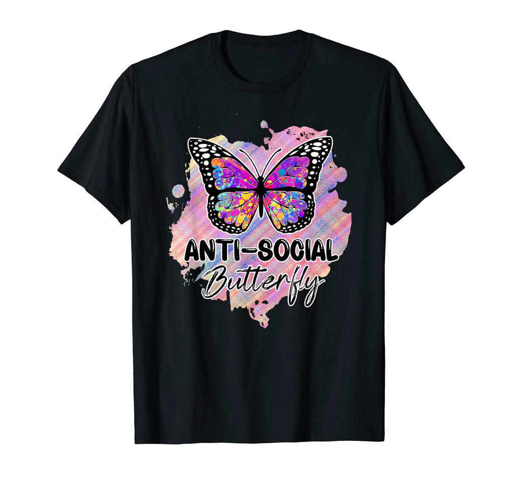 Antisocial Butterfly Funny Introvert T-Shirt - Trendy Graphic Men Women - T-Shirt, Sweatshirt, Hoodie