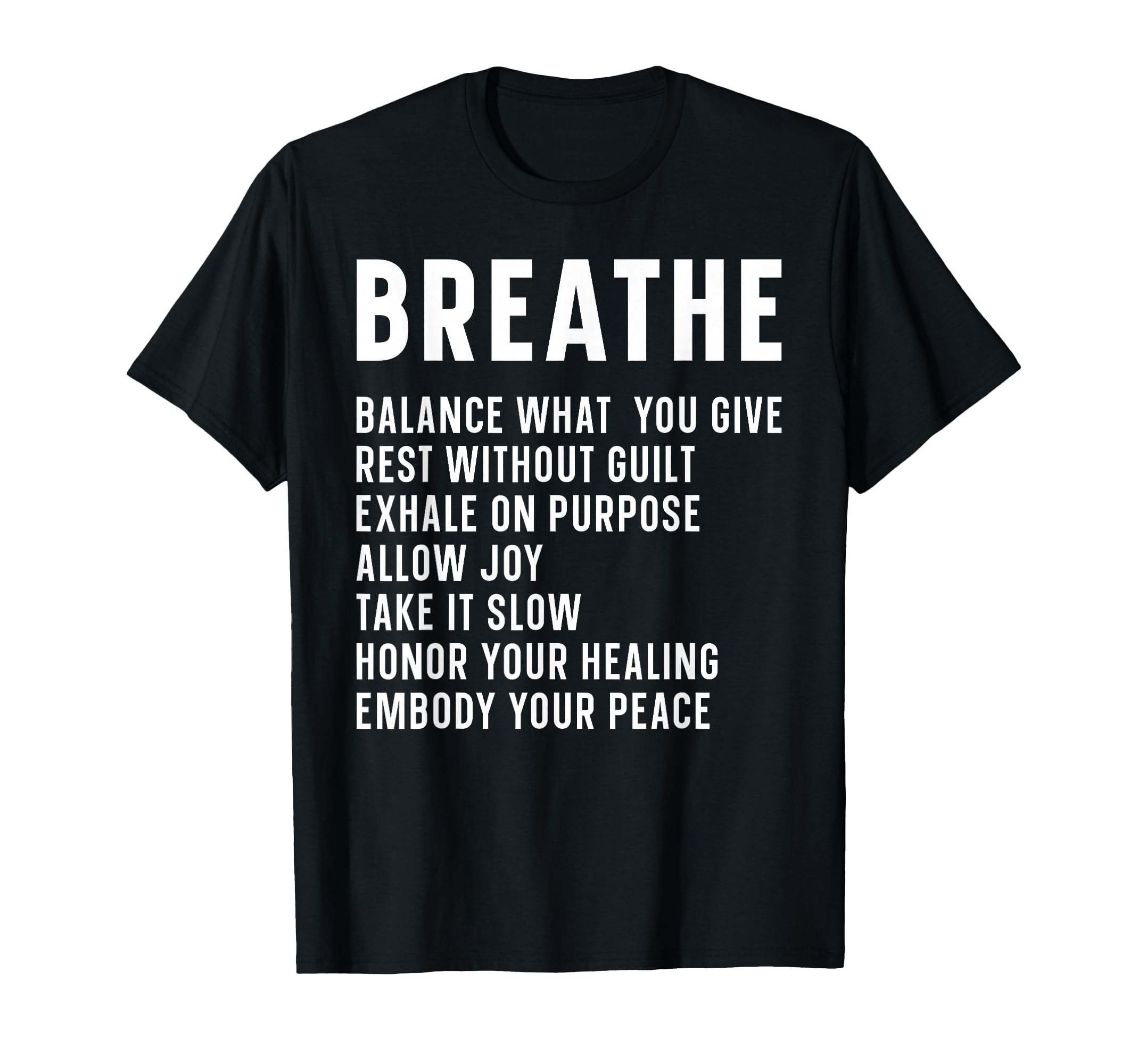 Breathe Mindfulness Meditation T-Shirt - Custom Art Print for Adults - T-Shirt, Sweatshirt, Hoodie