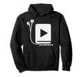 Audio Book Lover Headphone Funny Book Hoodie - Minimalist Print Unisex - T-Shirt, Sweatshirt, Hoodie