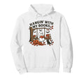 Halloween Ghost Hanging My Books Book Hoodie - Unique Graphic for Adults - T-Shirt, Sweatshirt, Hoodie