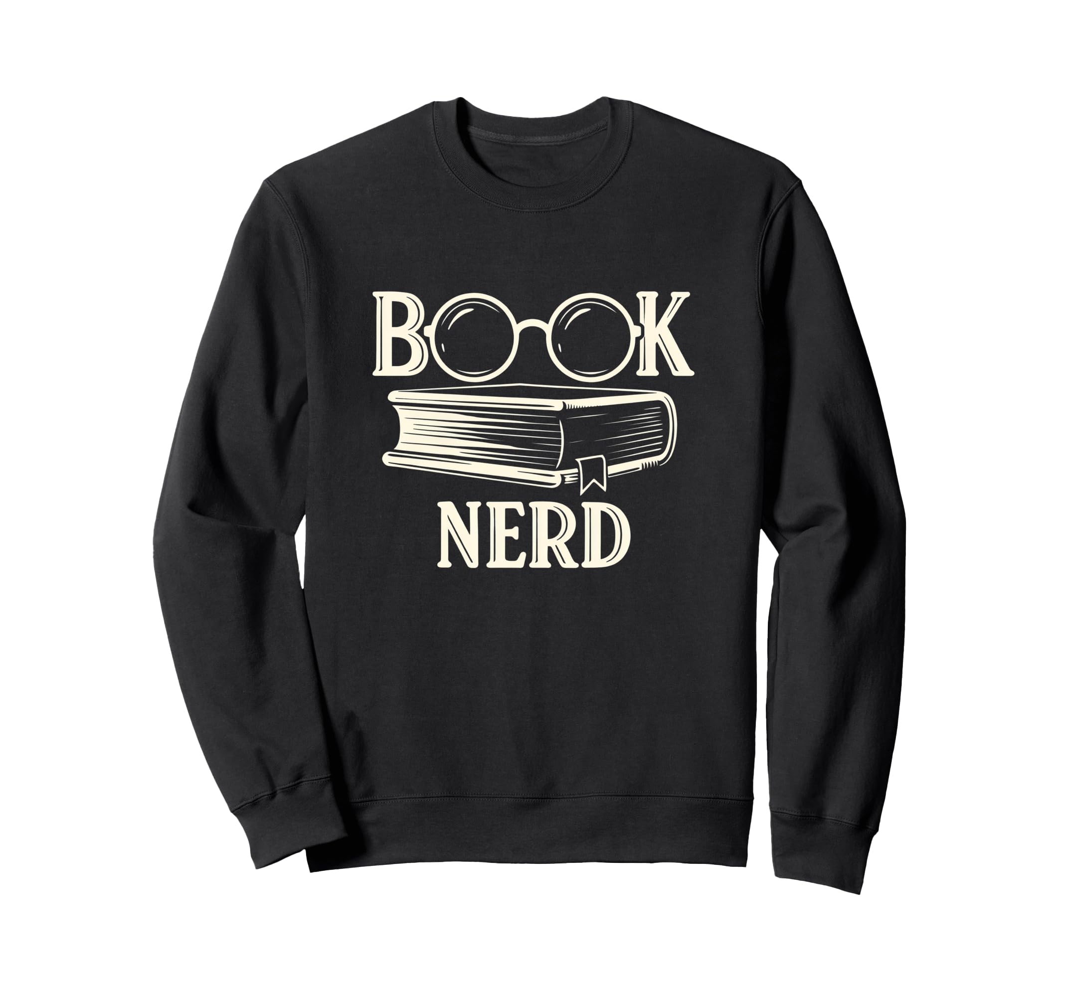 Book Nerd Typography Minimalist Sweatshirt - Aesthetic Graphic Unisex - T-Shirt, Sweatshirt, Hoodie
