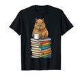 Bookworm Capybara Reading Books T-Shirt - Trendy Graphic for Adults - T-Shirt, Sweatshirt, Hoodie