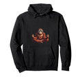 Meditation Orangutan Relaxing Hoodie - Fun Novelty Design Men Women - T-Shirt, Sweatshirt, Hoodie