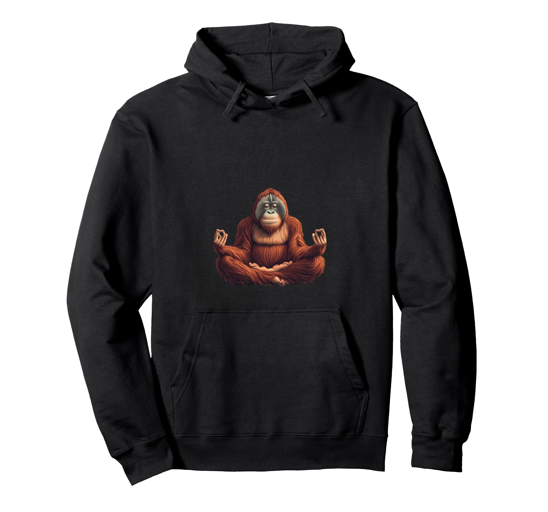 Meditation Orangutan Relaxing Hoodie - Fun Novelty Design Men Women - T-Shirt, Sweatshirt, Hoodie