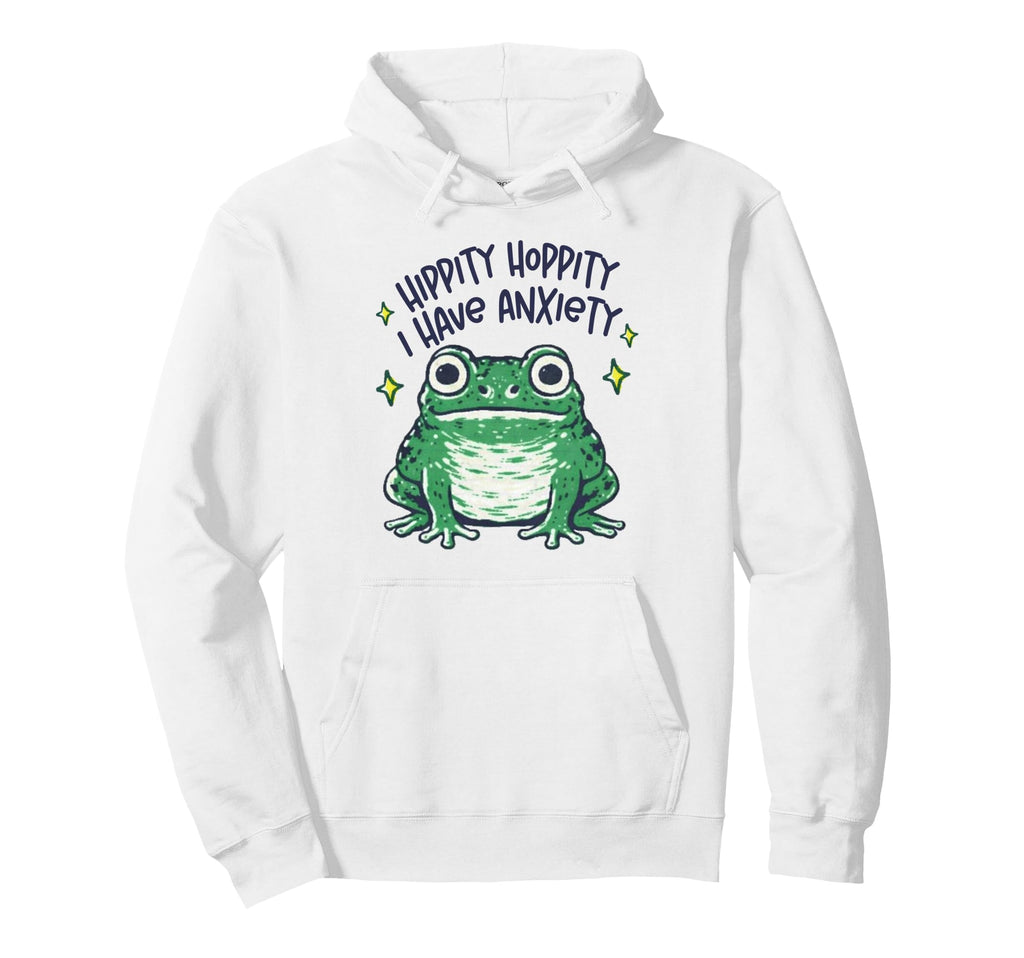 Mental Health Depression Frog Hoodie - Casual Everyday Wear for Adults - T-Shirt, Sweatshirt, Hoodie