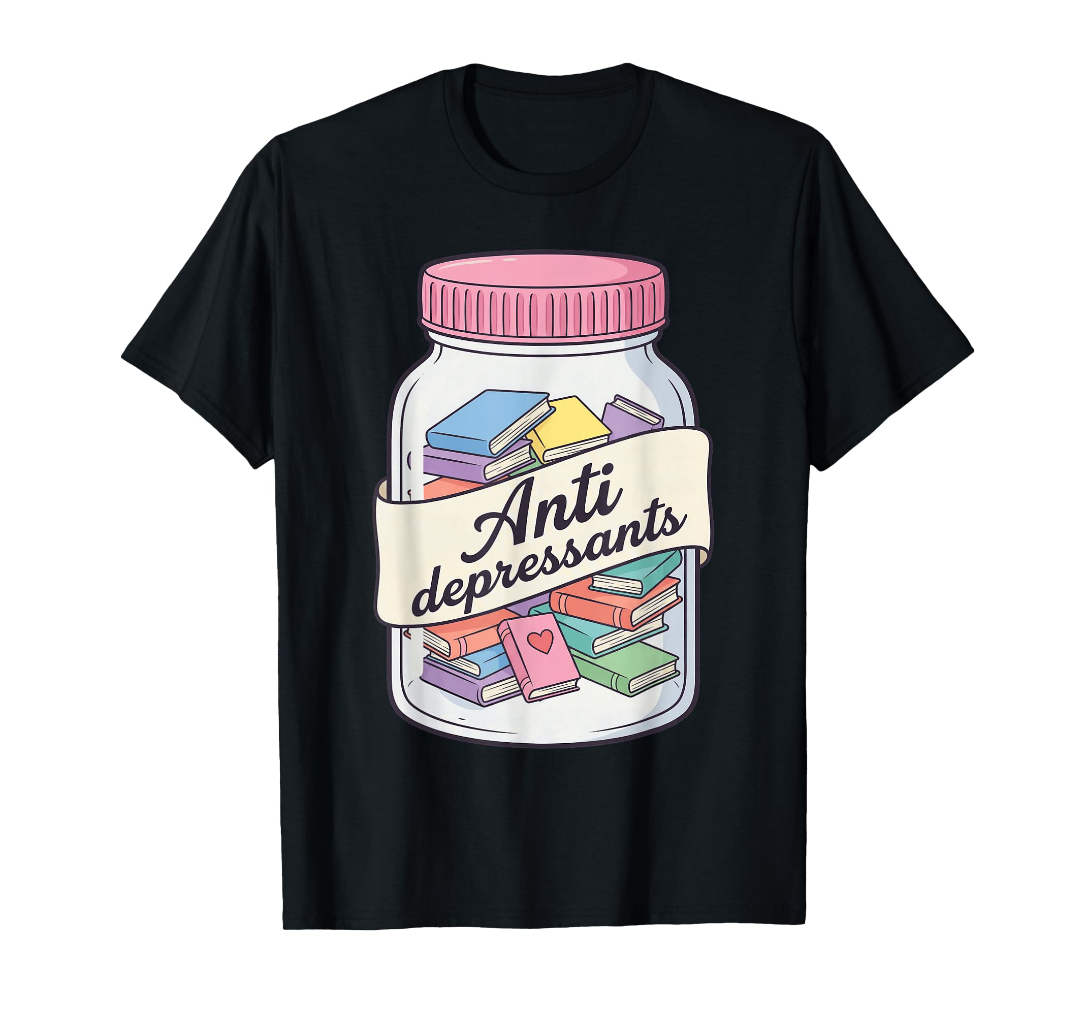Books Are My Antidepressants Funny T-Shirt - Custom Art Print for Adults - T-Shirt, Sweatshirt, Hoodie