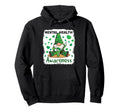 Gnome Green Ribbon Mental Health Hoodie - Trendy Graphic Men Women - T-Shirt, Sweatshirt, Hoodie