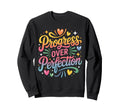 Progress Over Perfection Back To Sweatshirt - Minimalist Print Unisex - T-Shirt, Sweatshirt, Hoodie