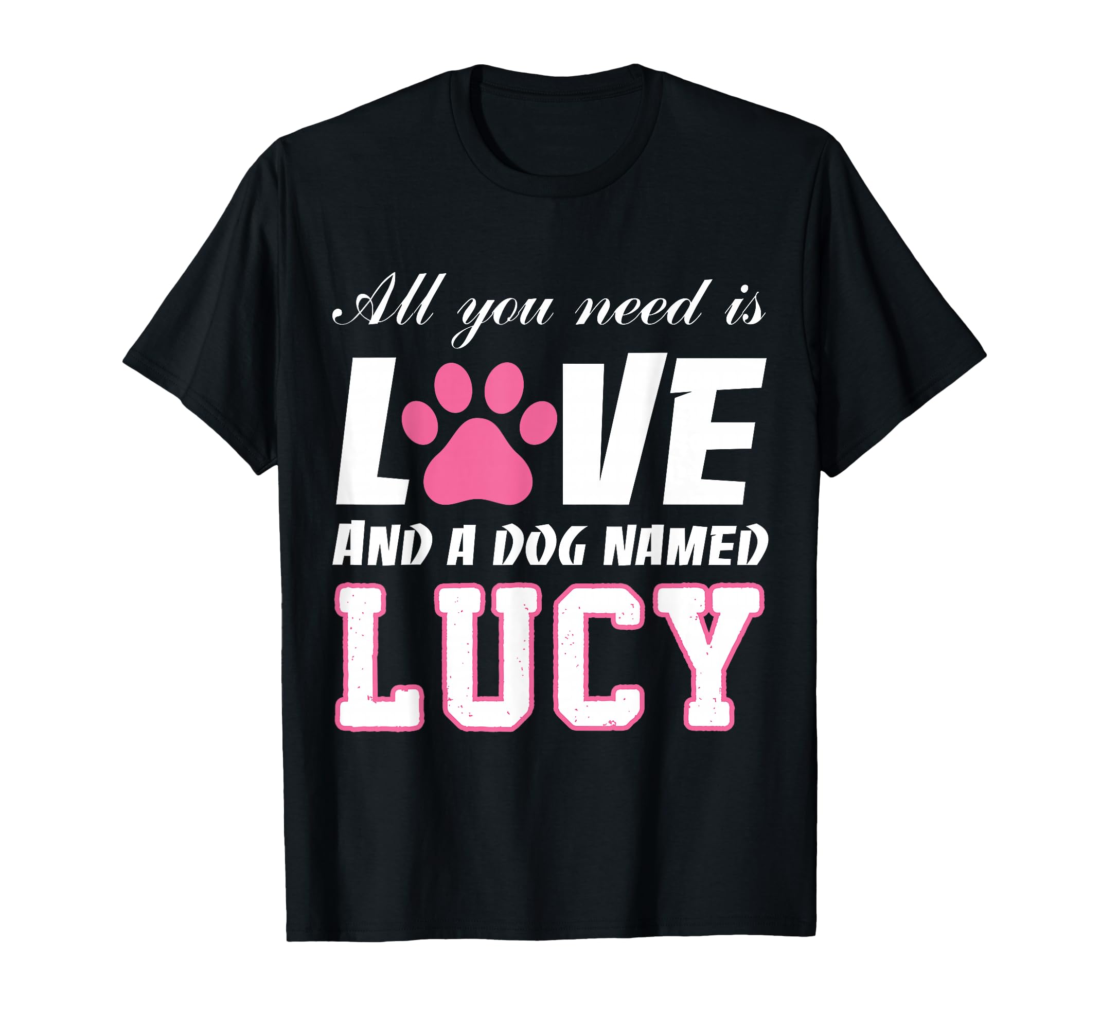 All You Need Is Love And Dog Named T-Shirt - Aesthetic Graphic for Adults - T-Shirt, Sweatshirt, Hoodie