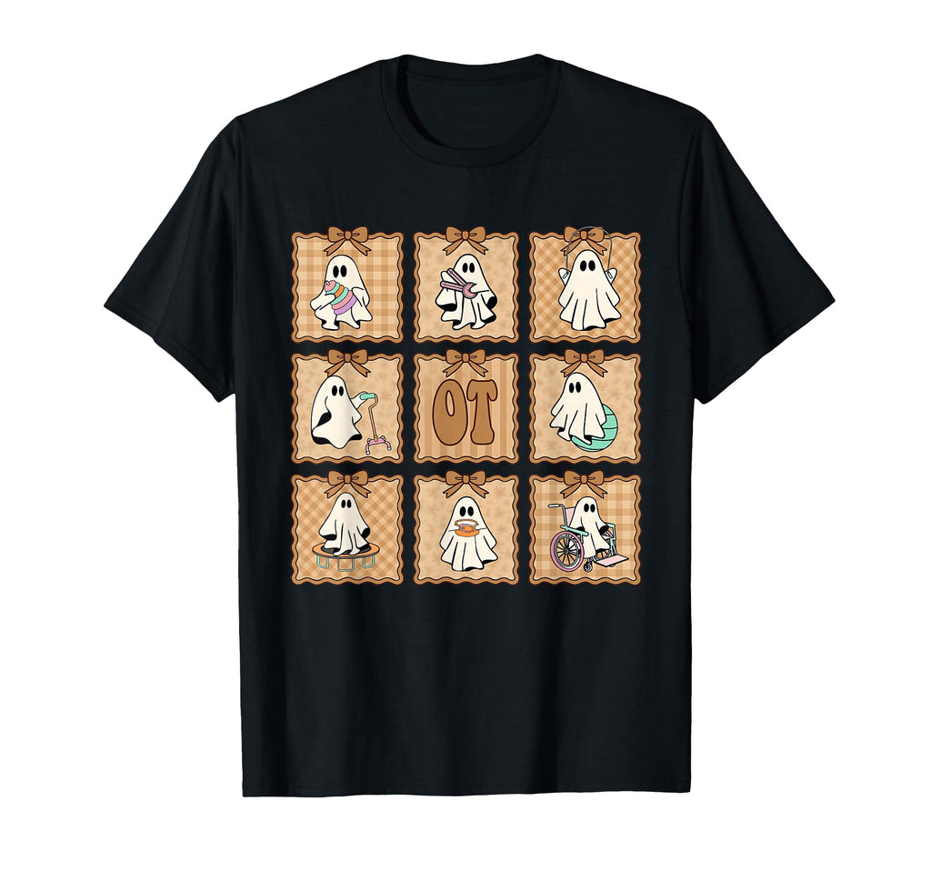 Ot Halloween Occupational Therapy Ghost T-Shirt - Custom Art Print Unisex - T-Shirt, Sweatshirt, Hoodie