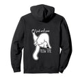 Funny Self Care Cat Licking Itself Hoodie - Minimalist Print for Adults - T-Shirt, Sweatshirt, Hoodie