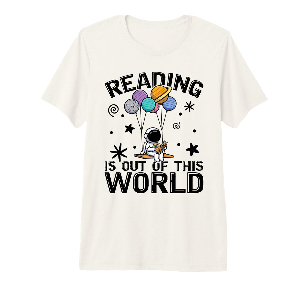Reading Is Out This World Space T-Shirt - Minimalist Print for Adults - T-Shirt, Sweatshirt, Hoodie