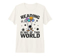 Reading Is Out This World Space T-Shirt - Minimalist Print for Adults - T-Shirt, Sweatshirt, Hoodie