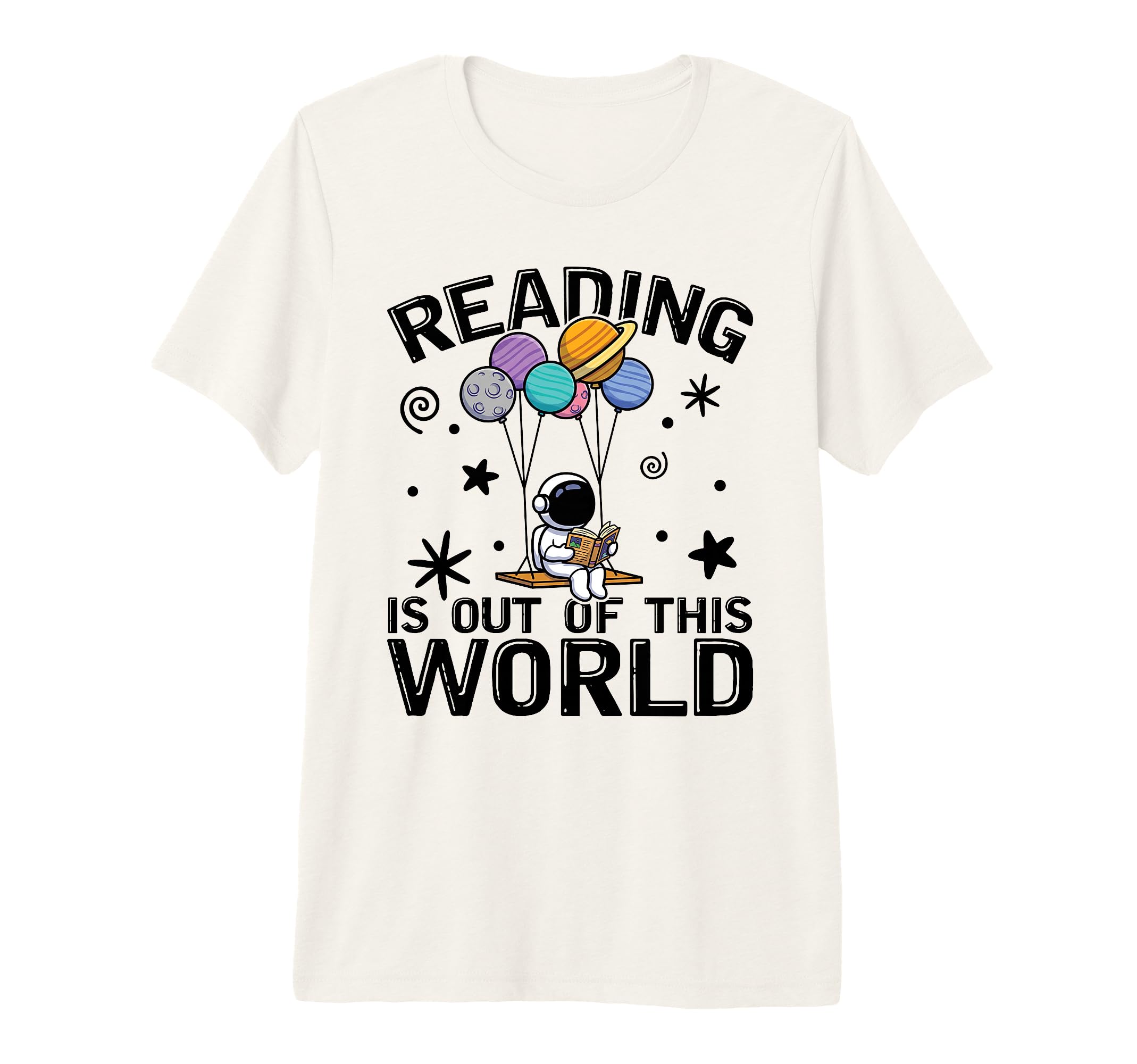 Reading Is Out This World Space T-Shirt - Minimalist Print for Adults - T-Shirt, Sweatshirt, Hoodie