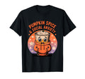 Pumpkin Spice Social Anxiety Fall T-Shirt - Minimalist Print Men Women - T-Shirt, Sweatshirt, Hoodie