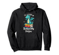 Adorable Dragon Book Lover Reading Hoodie - Aesthetic Graphic Men Women - T-Shirt, Sweatshirt, Hoodie