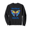 Colorful Anti Social Butterfly Sweatshirt - Custom Art Print Unisex - T-Shirt, Sweatshirt, Hoodie