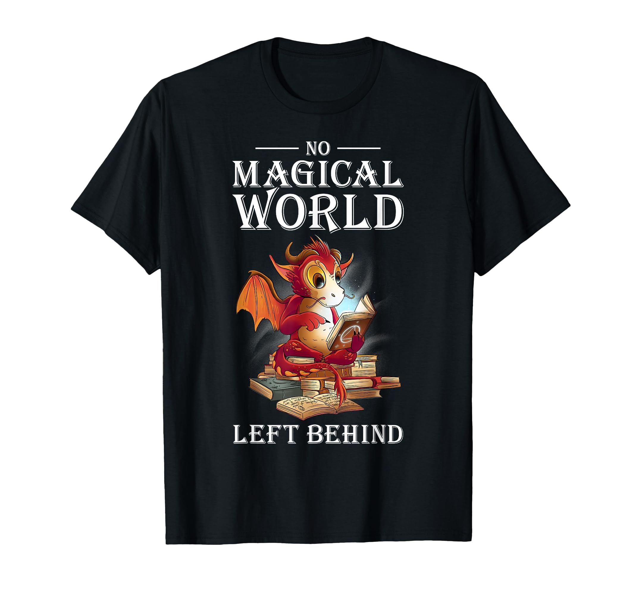 Bookworm Dragon Fantasy Book T-Shirt - Casual Everyday Wear for Adults - T-Shirt, Sweatshirt, Hoodie
