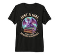Just Who Loves Dragons And Books T-Shirt - Minimalist Print Men Women - T-Shirt, Sweatshirt, Hoodie