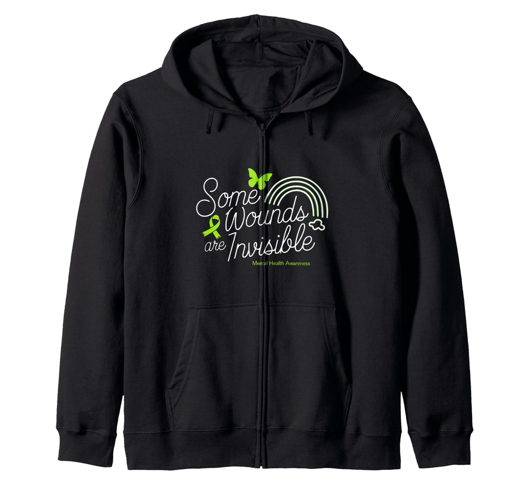 Mental Health Awareness Month Green T-Shirt - Fun Novelty Design Men Women - T-Shirt, Sweatshirt, Hoodie