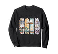 Homebody Book Lover Cozy Cats Sweatshirt - Streetwear Style Men Women - T-Shirt, Sweatshirt, Hoodie