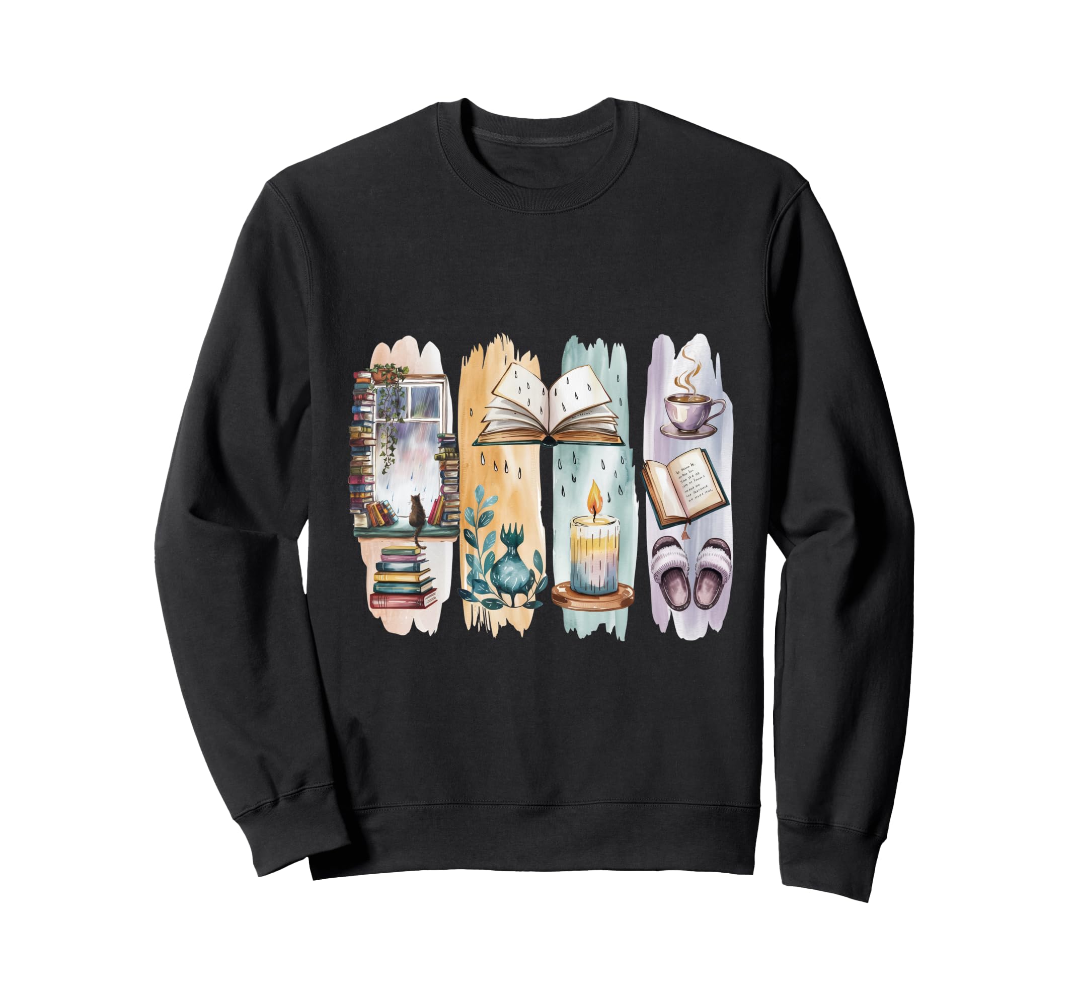Homebody Book Lover Cozy Cats Sweatshirt - Streetwear Style Men Women - T-Shirt, Sweatshirt, Hoodie