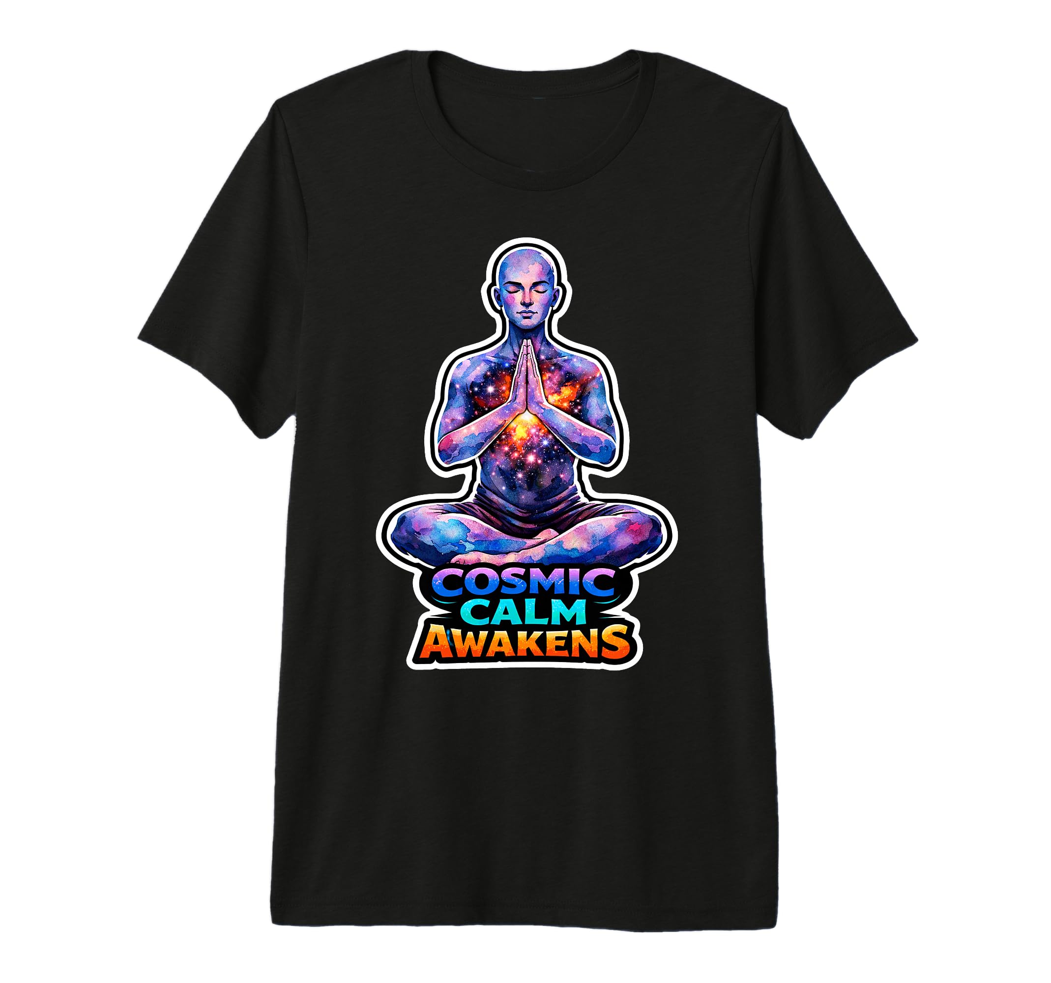 Moon Meditation Lunar Mindfulness T-Shirt - Unique Graphic Men Women - T-Shirt, Sweatshirt, Hoodie