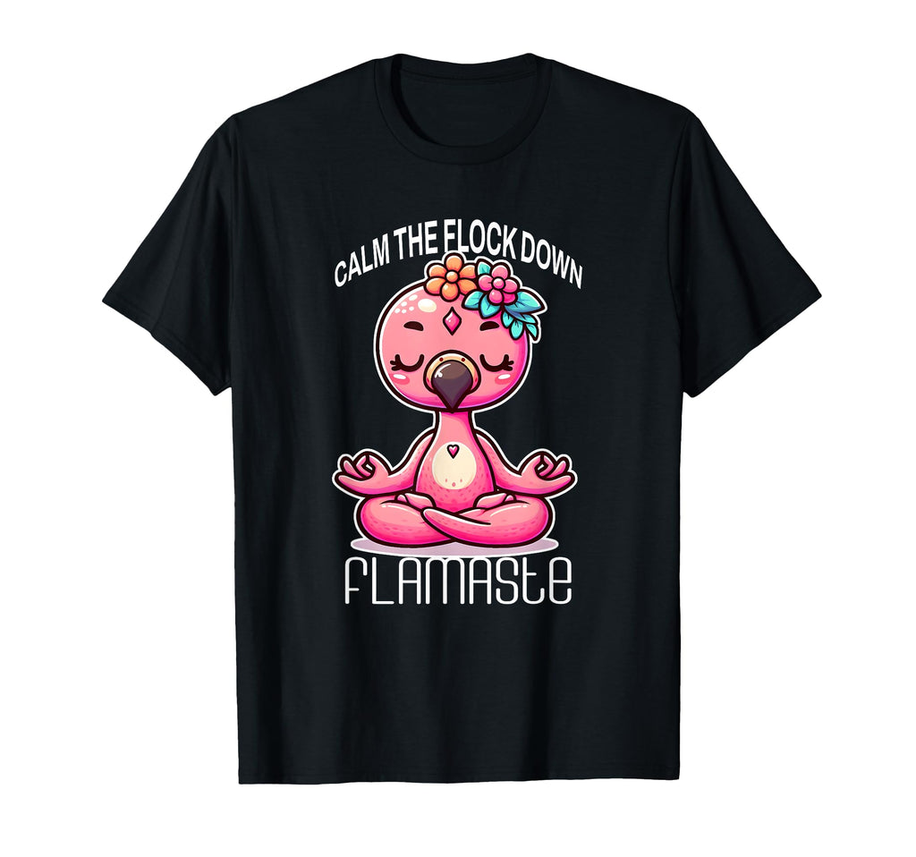 Flamaste Funny Flamingo Yoga T-Shirt - Trendy Graphic for Adults - T-Shirt, Sweatshirt, Hoodie