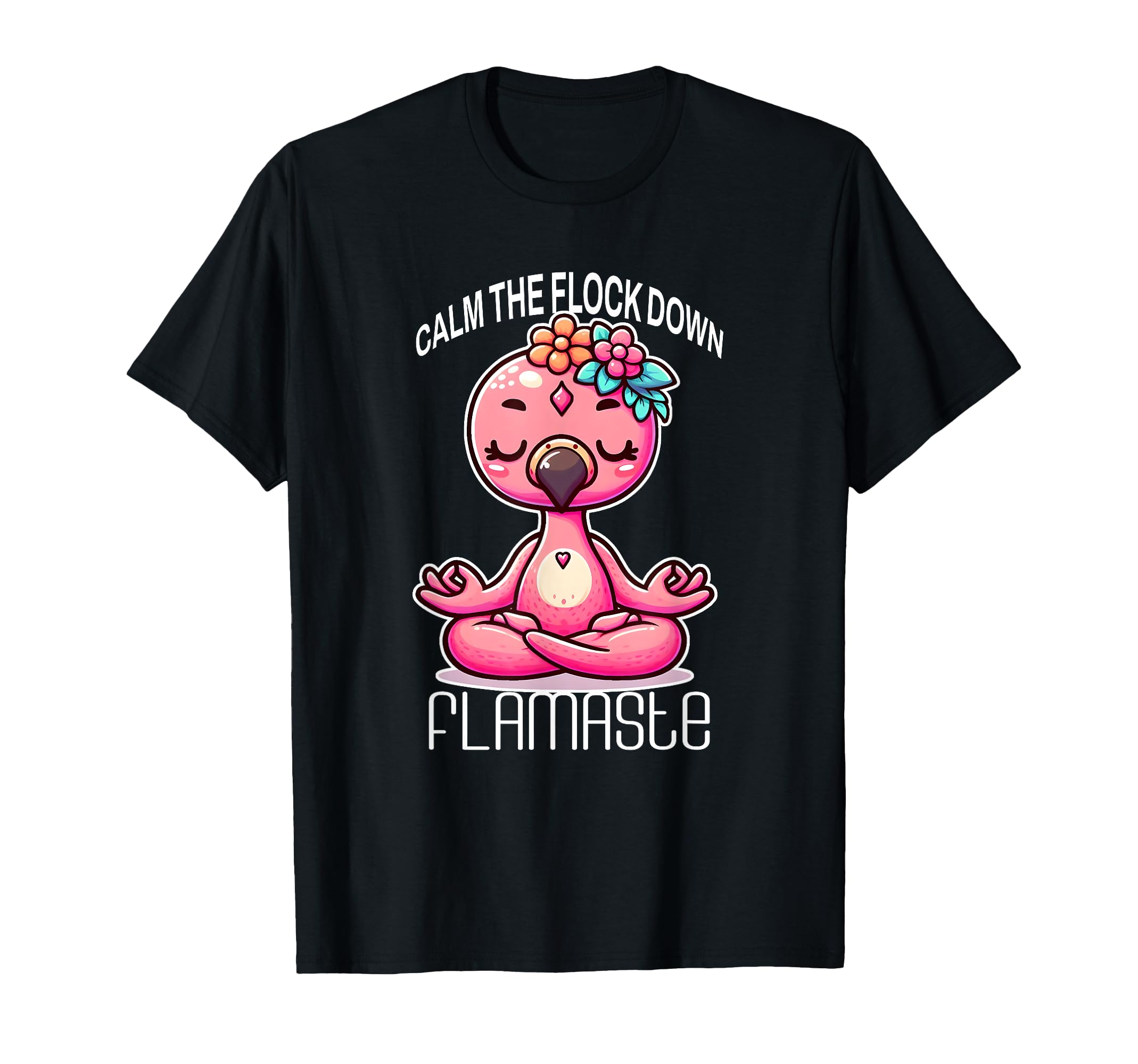 Flamaste Funny Flamingo Yoga T-Shirt - Trendy Graphic for Adults - T-Shirt, Sweatshirt, Hoodie