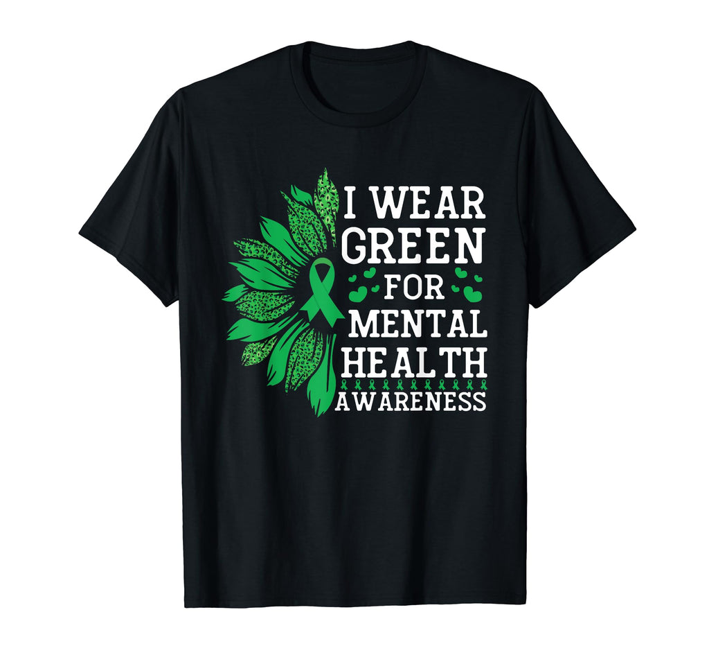 I Wear Green Mental Health Awareness T-Shirt - Minimalist Print Unisex - T-Shirt, Sweatshirt, Hoodie