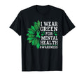 I Wear Green Mental Health Awareness T-Shirt - Minimalist Print Unisex - T-Shirt, Sweatshirt, Hoodie