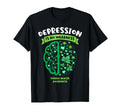 Depression Is No Weakness Mental Health T-Shirt - Custom Art Print Unisex - T-Shirt, Sweatshirt, Hoodie