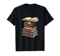 Cozy Reading Nook Between Books Book T-Shirt - Custom Art Print Men Women - T-Shirt, Sweatshirt, Hoodie