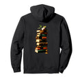 Book Worm Book Stack Reading Addict Hoodie - Custom Art Print Men Women - T-Shirt, Sweatshirt, Hoodie