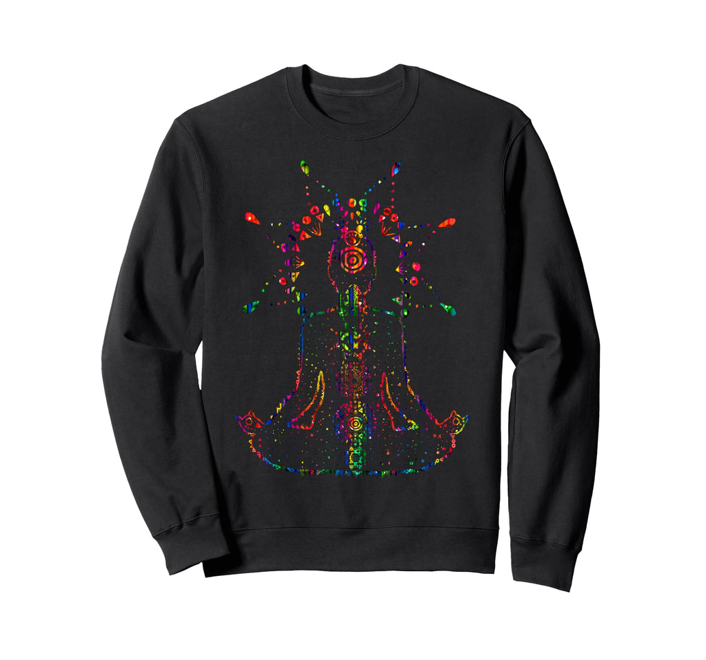 Yoga Lotus Pose Mandala Meditation Sweatshirt - Novelty Apparel Unisex - T-Shirt, Sweatshirt, Hoodie
