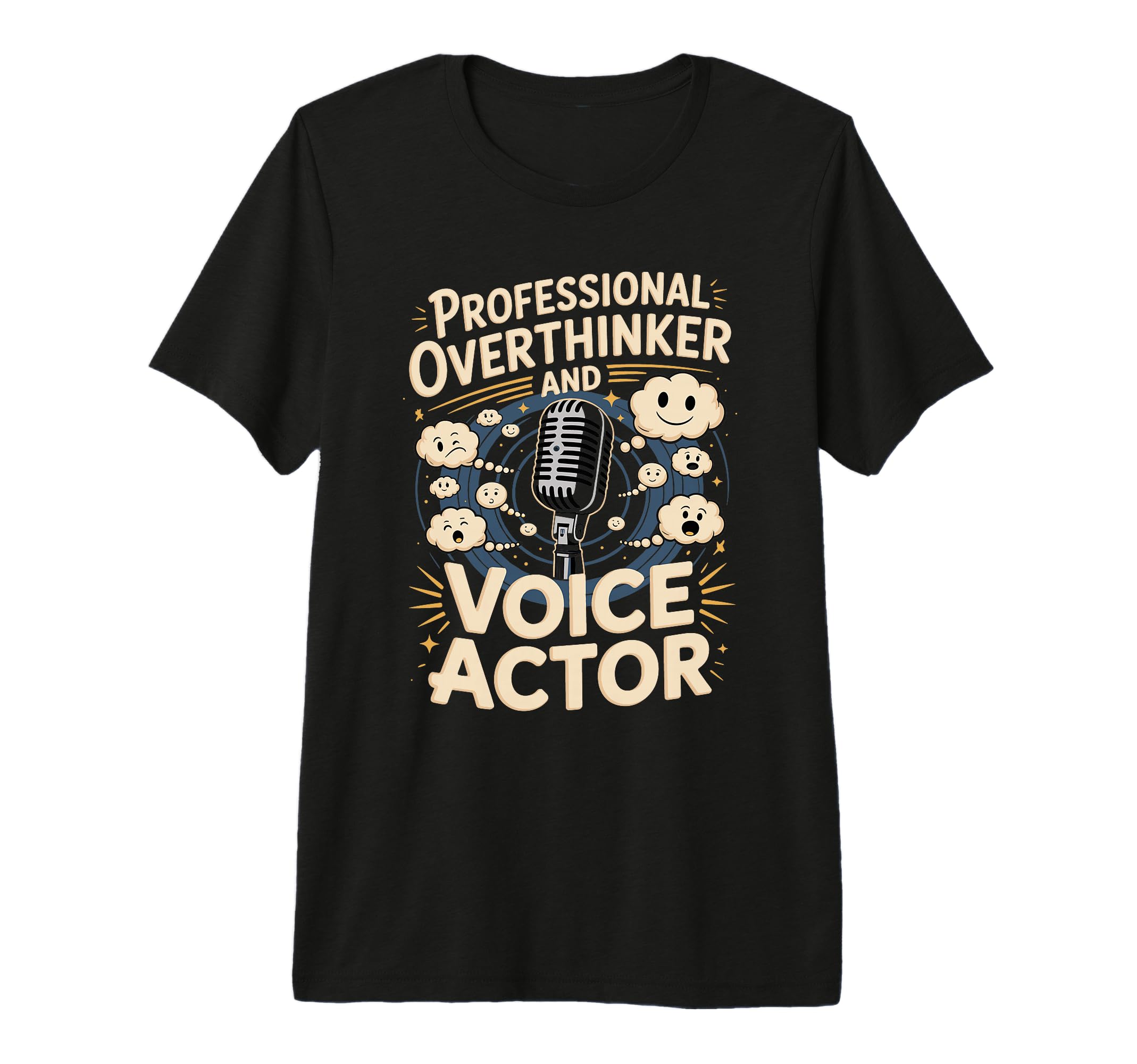 Professional Overthinker And Voice T-Shirt - Fun Novelty Design Unisex - T-Shirt, Sweatshirt, Hoodie