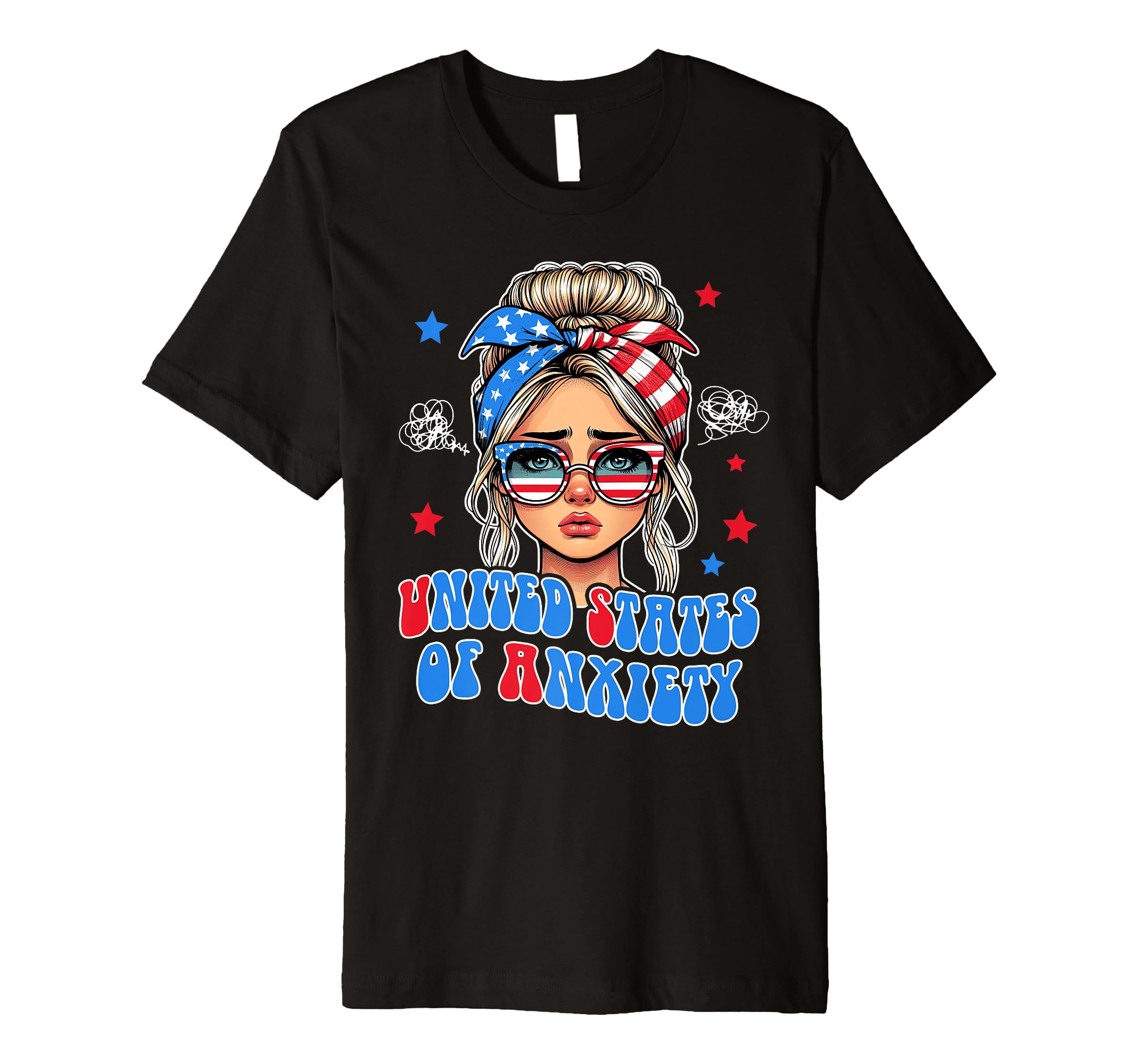 4Th July Patriotic Mental Health T-Shirt - Novelty Apparel for Adults - T-Shirt, Sweatshirt, Hoodie