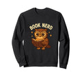 Owl Book Nerd Reading Sweatshirt - Aesthetic Graphic for Adults - T-Shirt, Sweatshirt, Hoodie