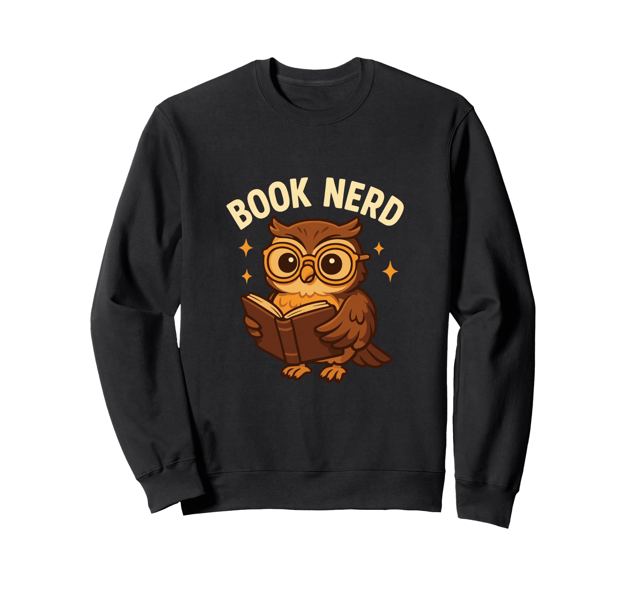Owl Book Nerd Reading Sweatshirt - Aesthetic Graphic for Adults - T-Shirt, Sweatshirt, Hoodie