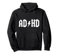 Ad Hd Lightning Bolt Symbol White Hoodie - Streetwear Style Unisex - T-Shirt, Sweatshirt, Hoodie
