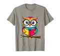 Owl Reading Bookworm Library Book T-Shirt - Custom Art Print Unisex - T-Shirt, Sweatshirt, Hoodie