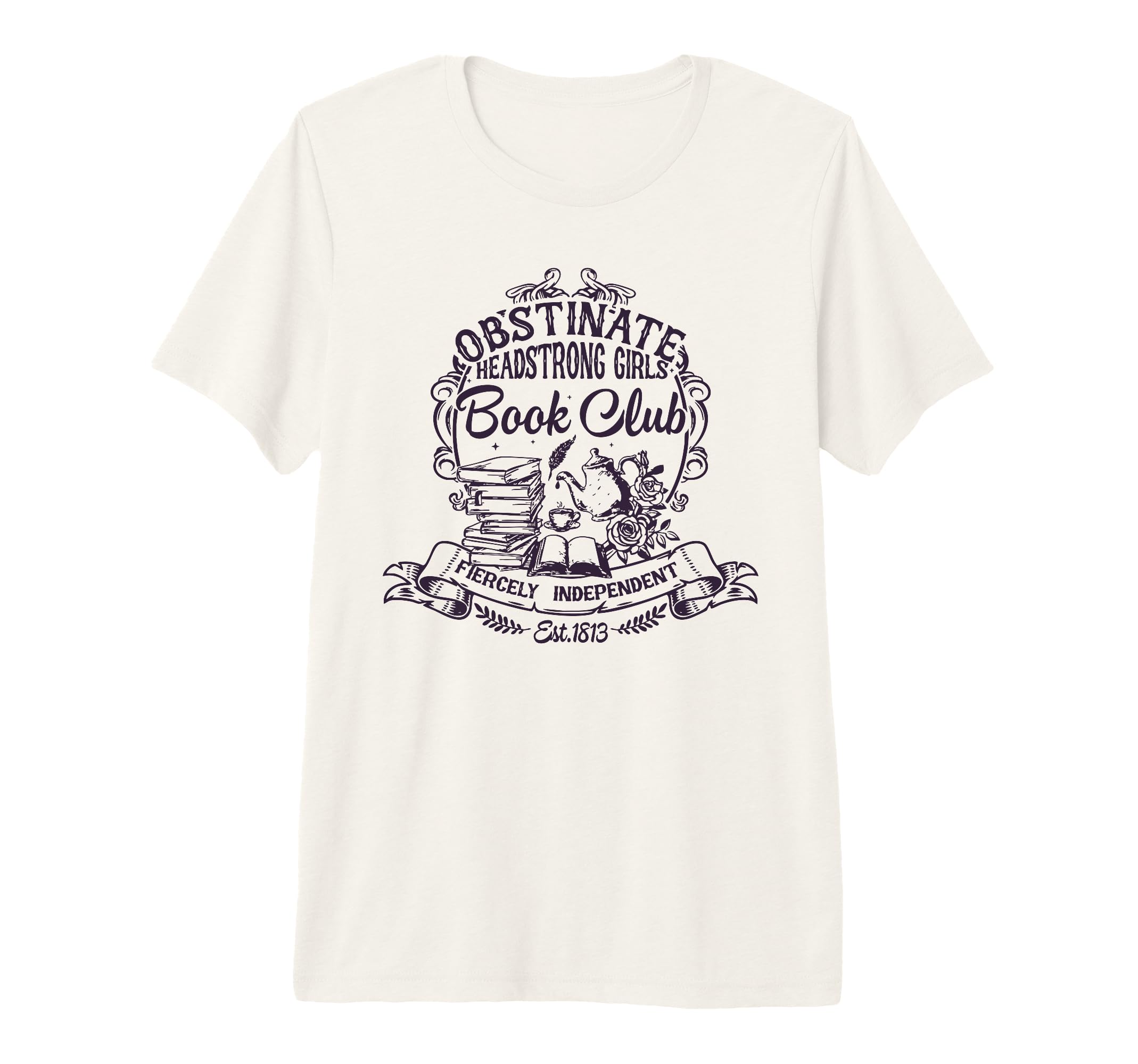 Jane Austen Obstinate Headstrong Book T-Shirt - Fun Novelty Design Unisex - T-Shirt, Sweatshirt, Hoodie